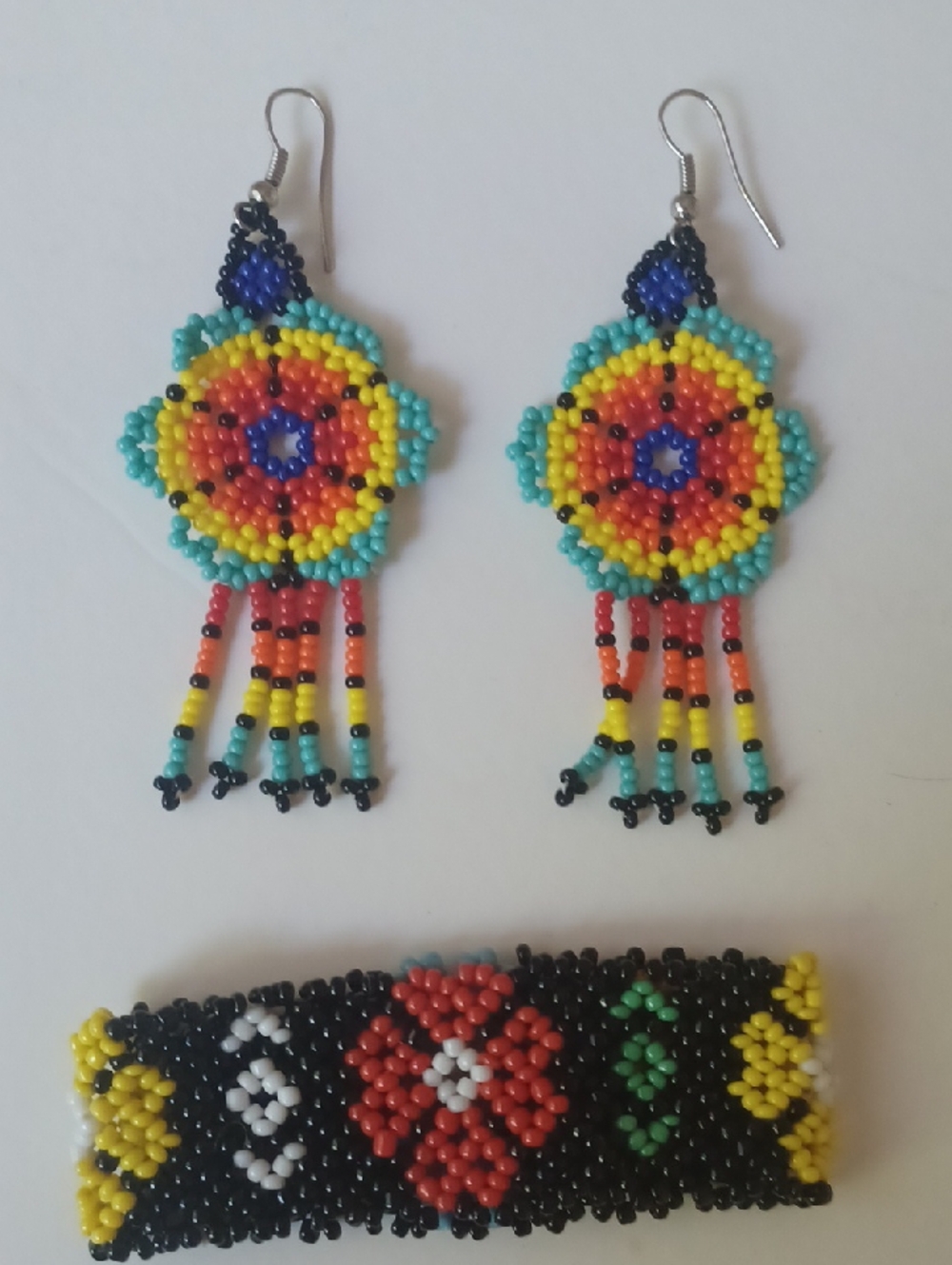 SET ARTESANAL EARRINGS,BRACELET NEW